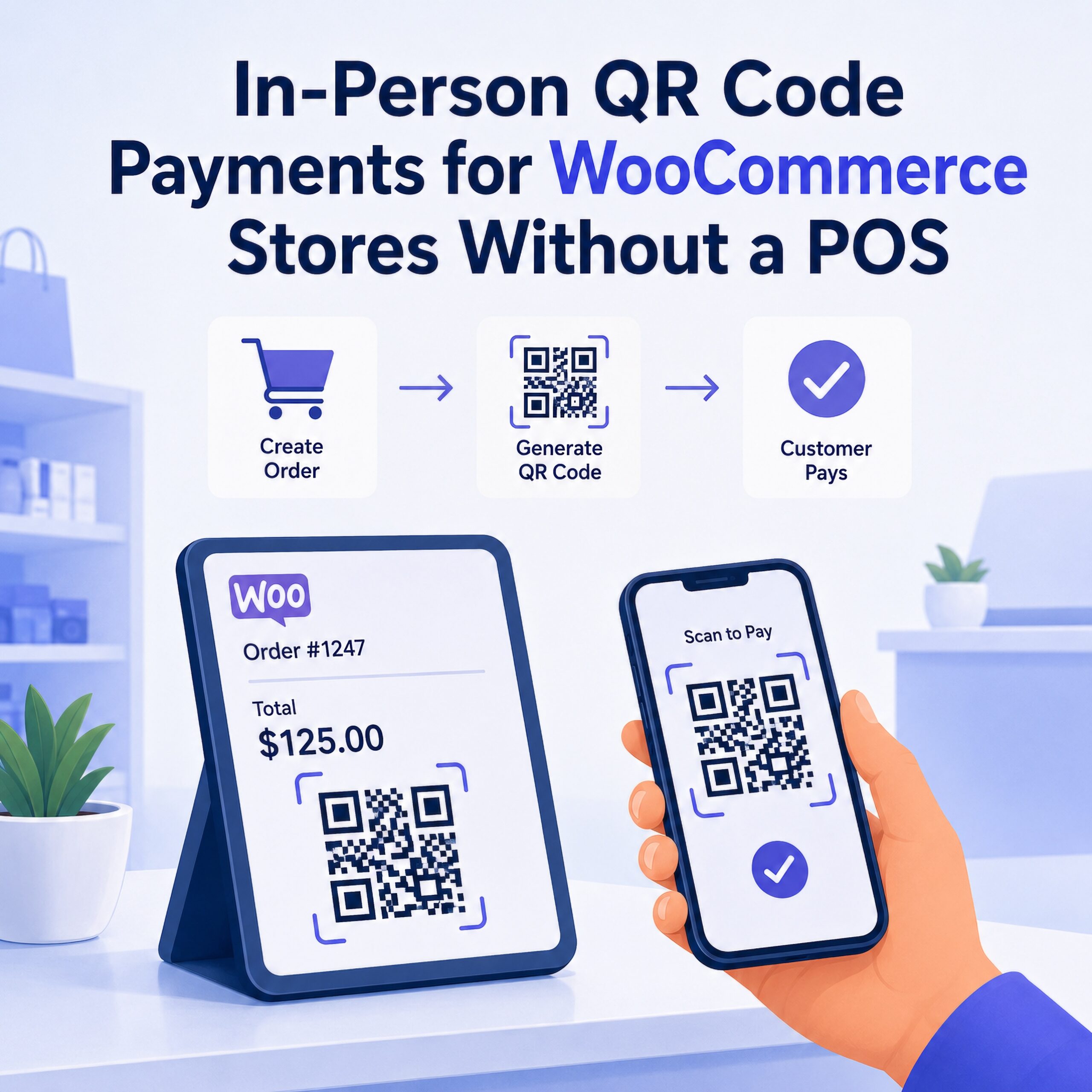 In Person Qr Code Payments Woocommerce Verified Crypto Checkout Scaled