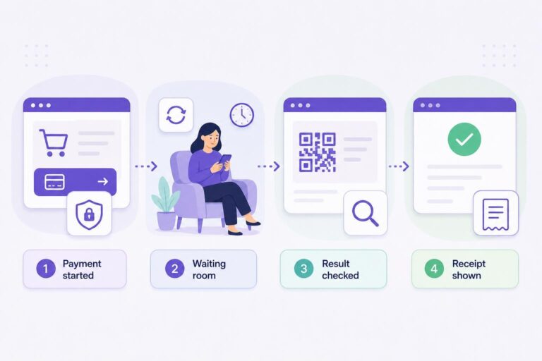 Customer Path From Payment Start Through A Hosted Waiting Room To Crypto Checkout Payment Confirmation.