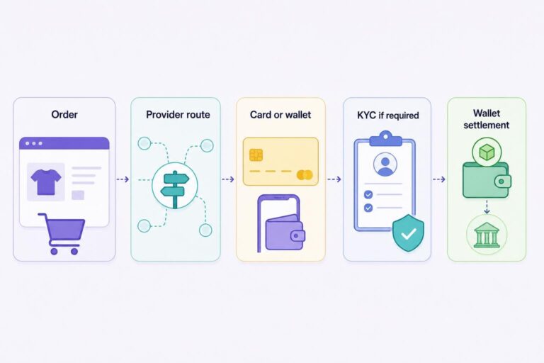 Woocommerce Card-To-Crypto Hosted Checkout Flow From Order Through Provider Payment To Merchant Wallet