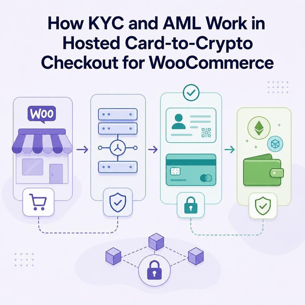 Kyc And Aml Crypto Checkout Flow From Woocommerce Through A Hosted Provider To A… Kyc And Aml Crypto Checkout Flow From Woocommerce Through A Hosted Provider To A Merchant Wallet
